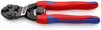 KNIPEX CoBolt болторез компактный, с пружиной, с выемкой на кромках для реза толстой проволоки, L-200 мм, рез: мягкая проволока ∅ 6 мм, проволока средней твёрдости ∅ 5.2 мм, твёрдая проволока ∅ 4 мм, рояльная струна (HRC 59) ∅ 3.6 мм, чёрный, 2-компонентн