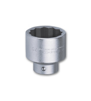 105-12 AF Головка торцевая двенадцатигранная, DR 1", 1 1/2", хромированная, с запирающим шаром, длина 68 мм