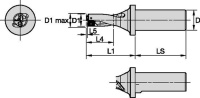 DFR Weldon Shank; DIN 1835-1 Form B; 2 x D