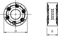 Пластины для фрез KDR; Rodeka IC 12; RNPJ-GD