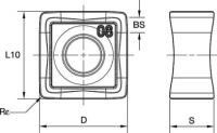 Пластины для фрез KSSM 8+; SNHJ12-ELD