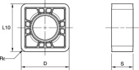 Пластины для фрез KSSM 8+; SNHJ10-ELD