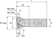 7745VOD04; End Mill Weldon Shank; Inch