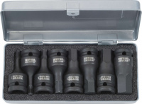 6300-55 IMPACT Набор головок торцевых ударных с вставкой битой под внутренний шестигранник, 1/2", 8 предметов, 5 - 19 мм