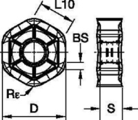 Dodeka; Carbide Insert; HNGJ-GD; Medium Machining