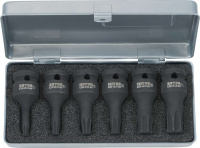 6300-58 IMPACT Набор головок торцевых ударных с вставкой битой TORX, 1/2", 6 предметов, T 30 - 70