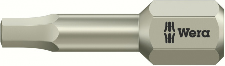 3840/1 TS Hex-Plus бита под внутренний шестигранник, нержавеющая сталь, хвостовик 1/4" C 6.3, 1/8" x 25 мм