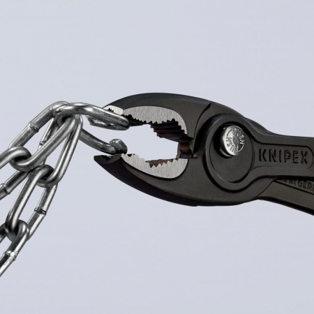 KNIPEX TwinGrip клещи захватные, 4 - 22 мм, чернённые, длина 200 мм, обливные рукоятки