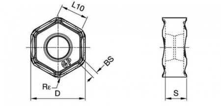Dodeka Mini 45°; Carbide Insert; HNGJ-GP; Medium Machining of Steels
