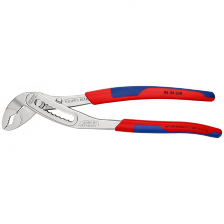 KNIPEX ALLIGATOR клещи переставные, 50 мм (2"), под ключ 46 мм, L-250 мм, хром, 2-к ручки
