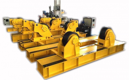 Роликовый вращатель с гидравлической регулировкой высоты