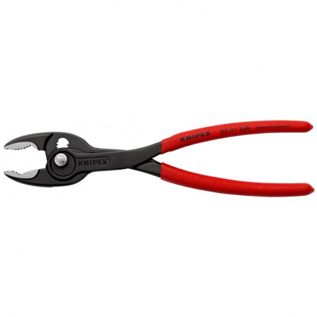 KNIPEX TwinGrip клещи захватные, 4 - 22 мм, чернённые, длина 200 мм, обливные рукоятки