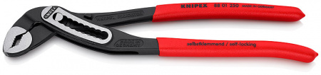KNIPEX ALLIGATOR клещи переставные, 50 мм (2"), под ключ 46 мм, L-250 мм, серые, 1-к ручки