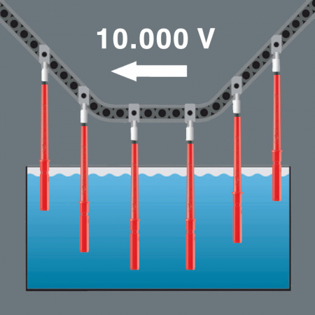 62 iS PH/S Kraftform Kompakt VDE Отвертка-насадка сменная PlusMinus с зауженным стержнем, # 2 x 154 мм