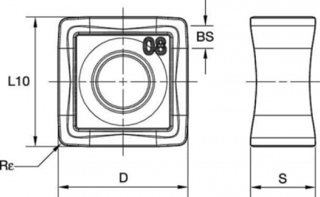 Пластины для фрез KSSM 8+; SNHJ12-ELD