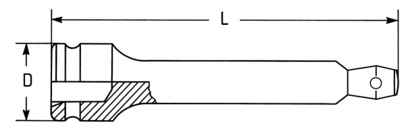 Удлинитель поворотный, 1/2"