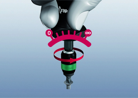 7450 Kraftform Отвертка динамометрическая, 0.1 Нм, 0.10-0.34 Нм, патрон Rapidaptor, для бит 1/4" C/E 6.3, погрешность ± 6%