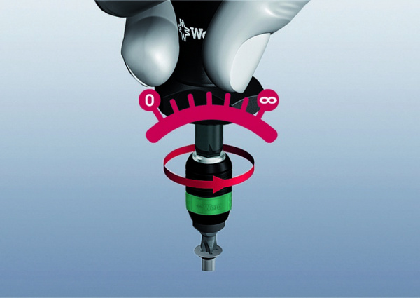 7450 Kraftform Отвертка динамометрическая, 0.1 Нм, 0.10-0.34 Нм, патрон Rapidaptor, для бит 1/4" C/E 6.3, погрешность ± 6%