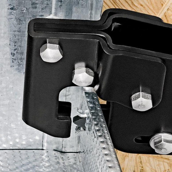 Просекатель для монтажа металлических профилей макс. 1.2 мм (2 х 0.6 мм), двуручный, L-340 мм, чёрн., 2-к ручки