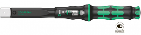 Click-Torque X 3 Ключ динамометрический для сменных насадок, гнездо 9x12 мм, 20-100 Нм, погрешность ± 3%, 372 мм