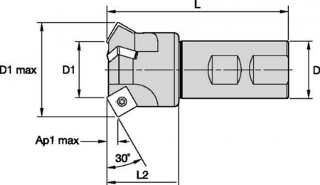 Chamfer Mill; End Mills 30°; Metric