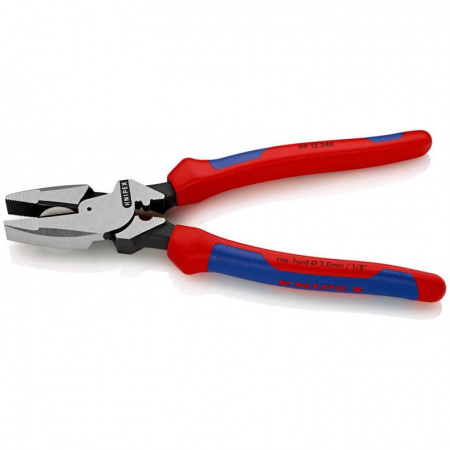 Lineman's Pliers плоскогубцы электромонт., протяжка и обжим, рез: провол. ср. ∅ 4.6 мм, тверд. ∅ 3 мм, L-240 мм, черн., 2-к ручки