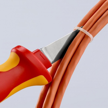 Нож для кабеля VDE, L-190 мм, диэлектр., 2-компонентная рукоятка