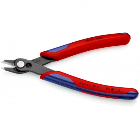 Electronic Super Knips XL бокорезы прециз., для кабельных стяжек, без фаски, рез: провол. мягк. ∅ 0.2 - 2.1 мм, ср. ∅ 1.4 мм, L-140 мм, черн.