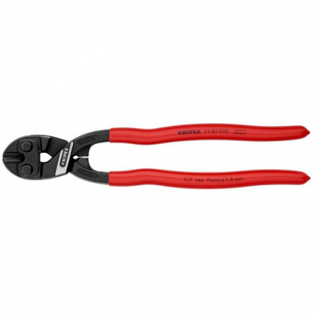 KNIPEX CoBolt XL болторез, L-200 мм, рез: ср. ∅ 5.6 мм, тв. ∅ 4 мм, роял. струна ∅ 3.8 мм, черн., 1-к ручки