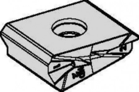 Пластины для фрез MEGA 45°; Для тяжелых режимов резания; LNPU-HD
