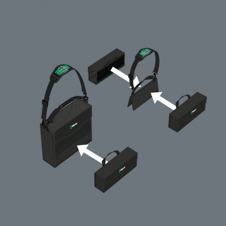 Wera 2go 3 Бокс для инструментов, 80 x 325 x 130 мм