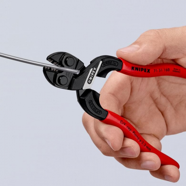 KNIPEX CoBolt S Болторез компактный c выемкой, L-160 мм