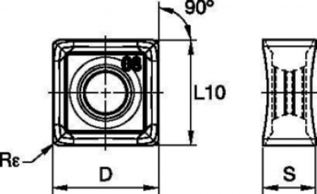 Пластины для фрез KSSM 8+; SNHJ12-GD