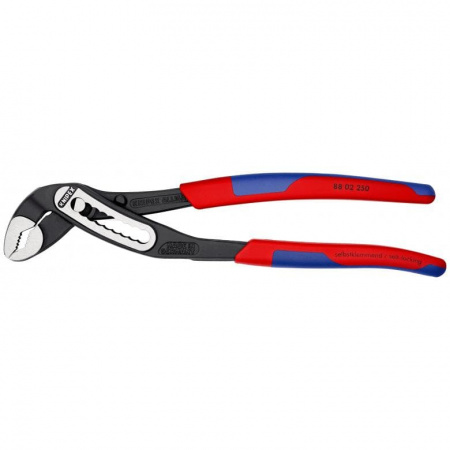 KNIPEX ALLIGATOR клещи переставные, 50 мм (2"), под ключ 46 мм, L-250 мм, серые, 2-к ручки