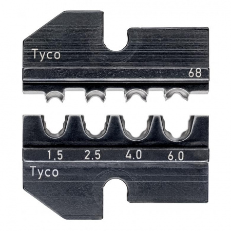 Плашка опрессовочная под штекеры Solar (Tyco), 1.5-6.0 кв. мм, AWG 15-10, кол-во гнезд: 4
