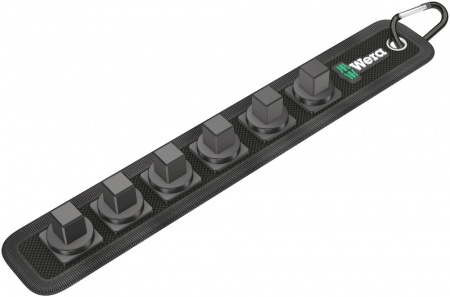 Belt C 0/6 Пояс матерчатый, на 6 торцевых головок DR 1/2", пустой, комплектация: 1x Belt C (матерчатый), на 6 инструментов, неукомплектованный, 45 x 275 мм; 1x Набор полосок на липучках 30, 200 x 30 мм