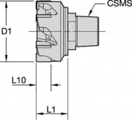 PCD Modular Reamer; R420; Internal Coolant; Taper Shank; Inch