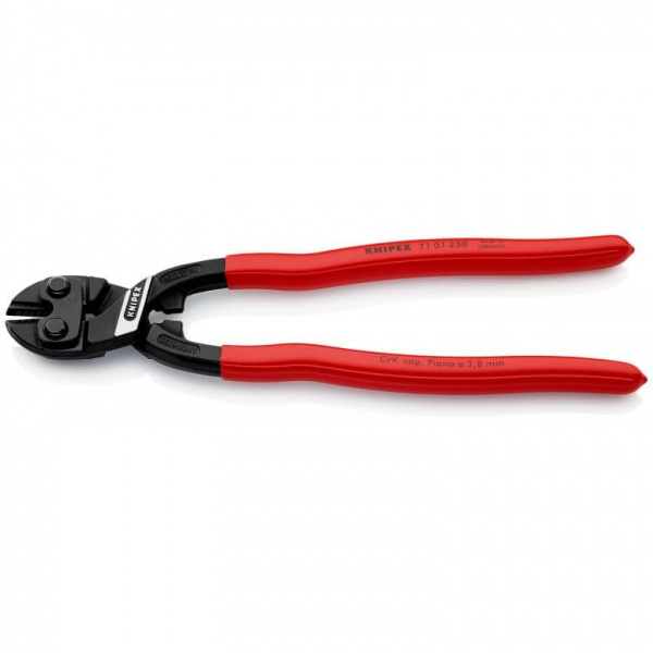 KNIPEX CoBolt XL болторез, L-200 мм, рез: ср. ∅ 5.6 мм, тв. ∅ 4 мм, роял. струна ∅ 3.8 мм, черн., 1-к ручки