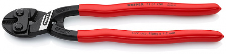 KNIPEX CoBolt XL болторез, L-200 мм, рез: ср. ∅ 5.6 мм, тв. ∅ 4 мм, роял. струна ∅ 3.8 мм, черн., 1-к ручки, держатель