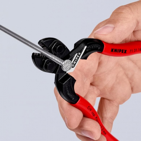KNIPEX CoBolt S Болторез компактный c выемкой, L-160 мм