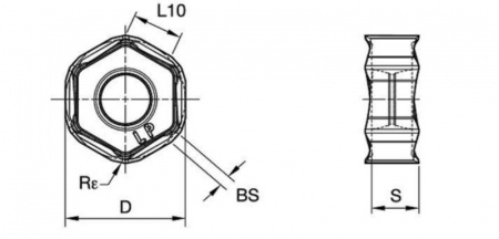 Dodeka Mini 45°; Carbide Insert; HNPJ-LP; Light Machining of Steels