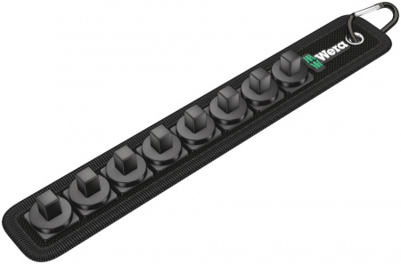 Belt B 0/8 Пояс матерчатый, на 8 торцевых головок DR 3/8", пустой, комплектация: 1x Belt B (матерчатый), на 8 инструментов, неукомплектованный, 45 x 275 мм; 1x Набор полосок на липучках 30, 200 x 30 мм
