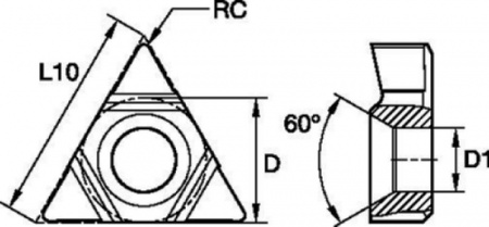 KTMD; 3/8" IC; Пластины с неполным профилем 55°