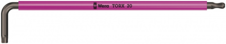 967 SPKXL TORX Multicolour Г-образный ключ, удлиненный, с шаром, TX 20 x 137 мм