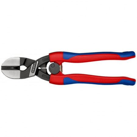 KNIPEX CoBolt болторез, пружина, голова 20°, L-200 мм, рез: провол. мягк. ∅ 6 мм, ср. ∅ 5.2 мм, тв. ∅ 4 мм, роял. струна ∅ 3.6 мм, черн., 2-к ручки