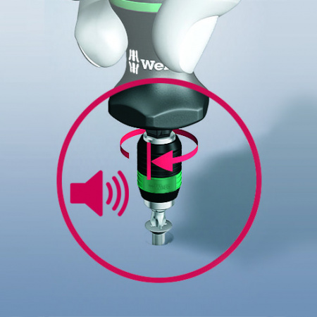 7450 Kraftform Отвертка динамометрическая, 0.1 Нм, 0.10-0.34 Нм, патрон Rapidaptor, для бит 1/4" C/E 6.3, погрешность ± 6%