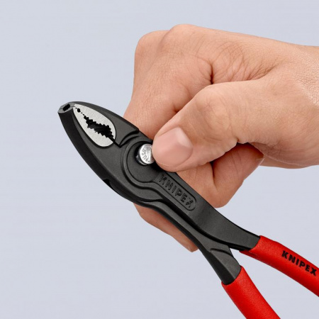 KNIPEX TwinGrip клещи захватные, 4 - 22 мм, чернённые, длина 200 мм, обливные рукоятки