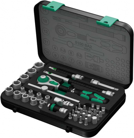 8100 SA 2 Zyklop Speed Набор с трещоткой, DR 1/4", 42 предмета