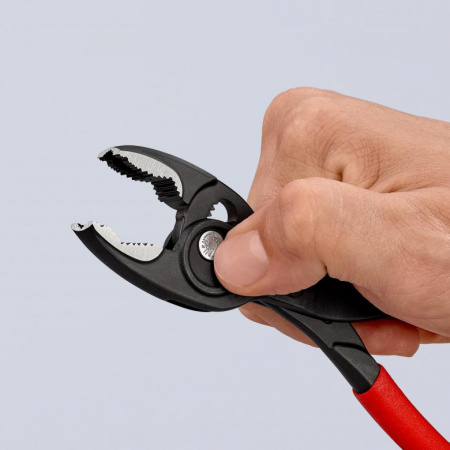 KNIPEX TwinGrip клещи захватные, 4 - 22 мм, чернённые, длина 200 мм, обливные рукоятки