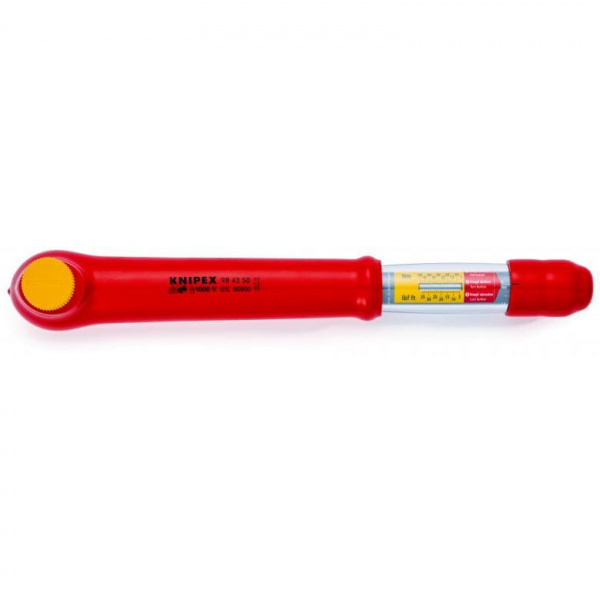 Ключ динамометрический VDE, DR 1/2", 5 - 50 Н·м, L-385 мм, диэлектр.